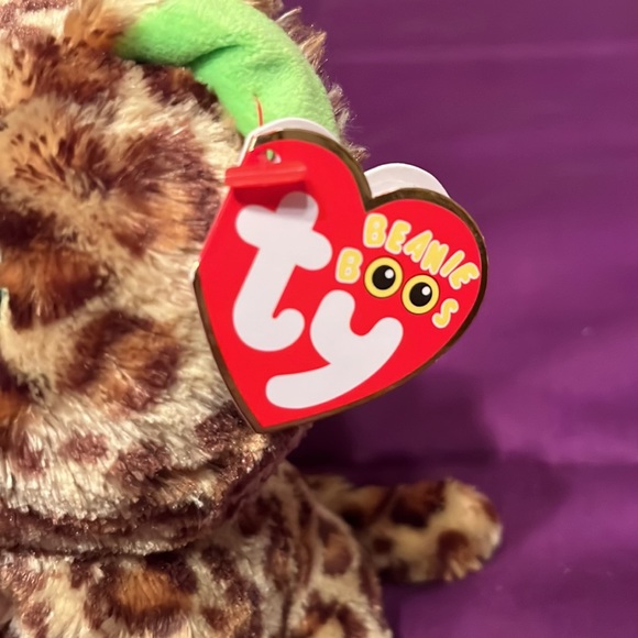 TY Beanie Boos - SPECKLES the Leopard (Glitter Eyes) (Regular Size - 6 inch) - Picture 6 of 11